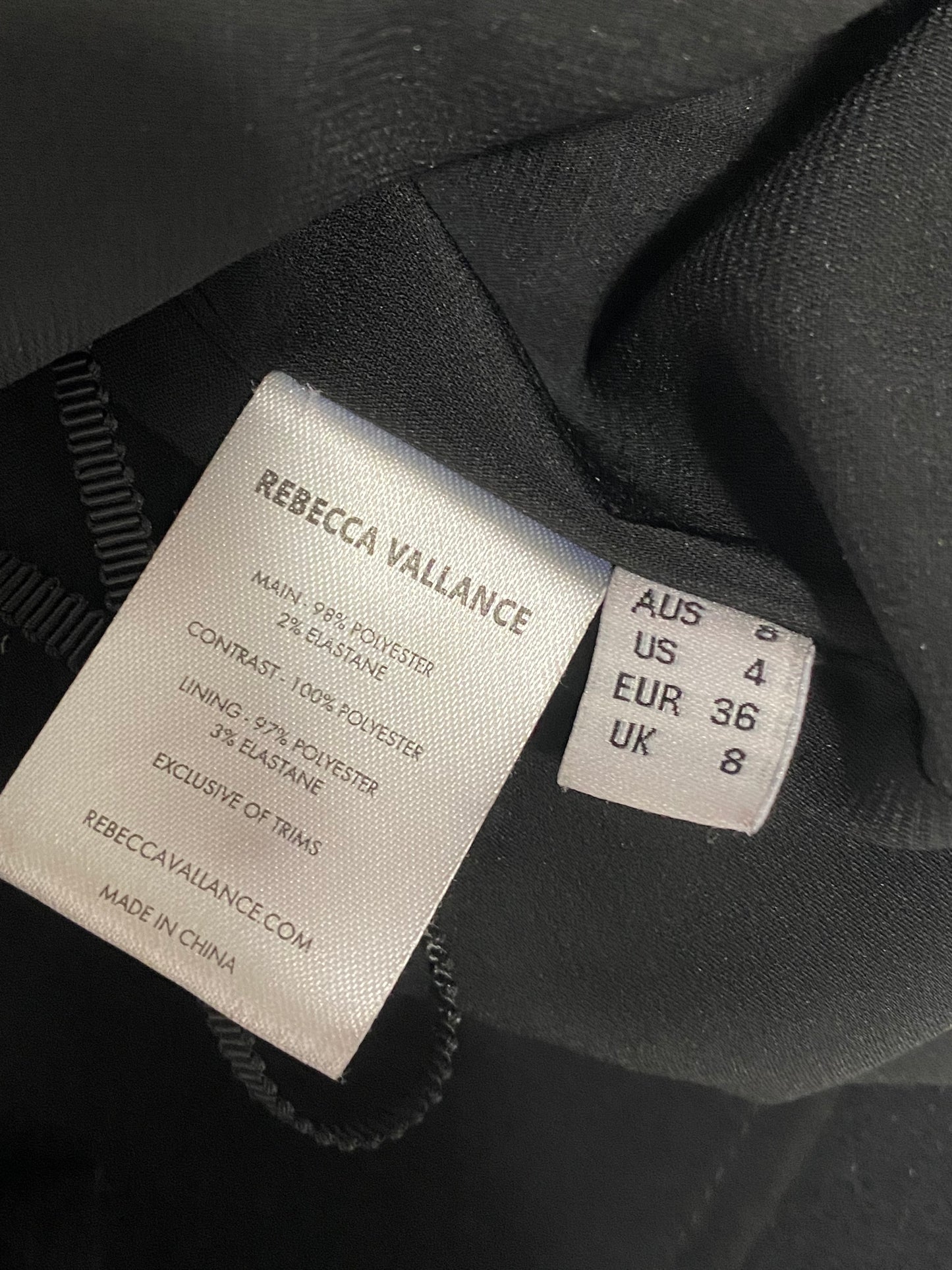 Rebecca Vallance mesh mini dress