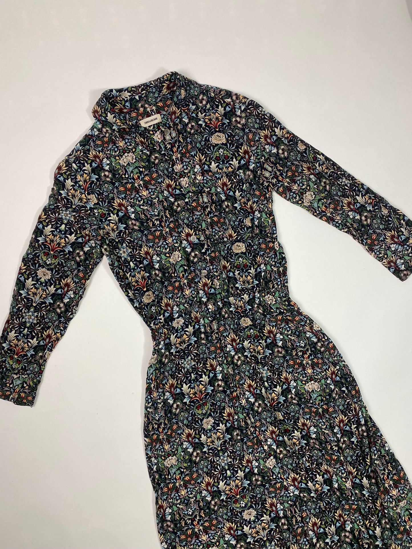 Zadig & Voltaire floral shirt dress
