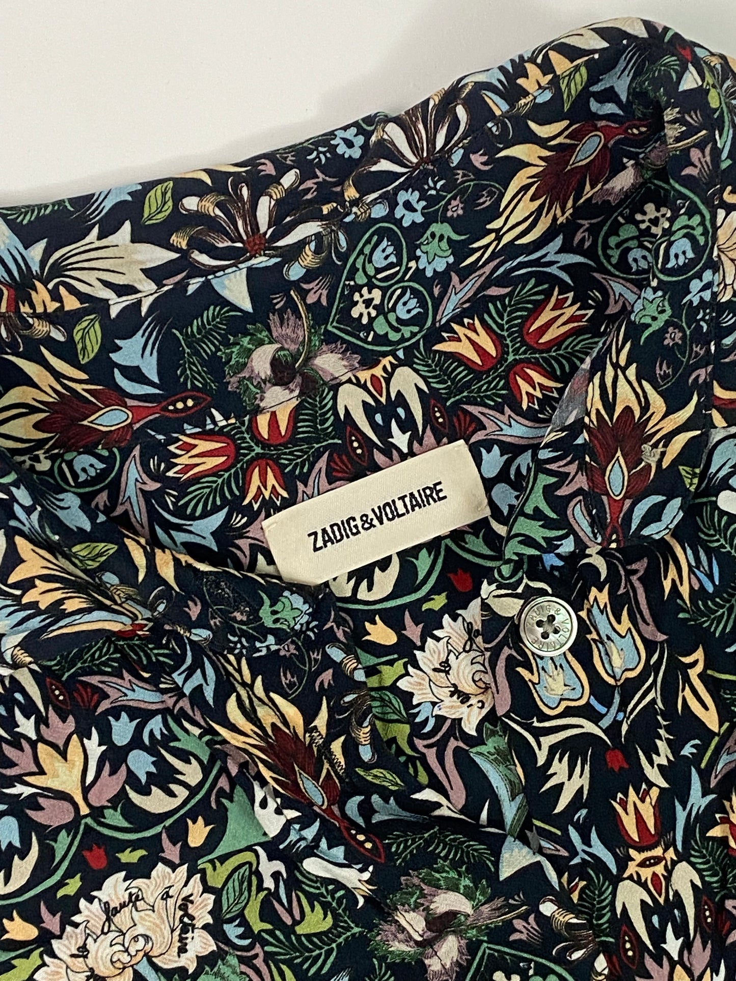 Zadig & Voltaire floral shirt dress