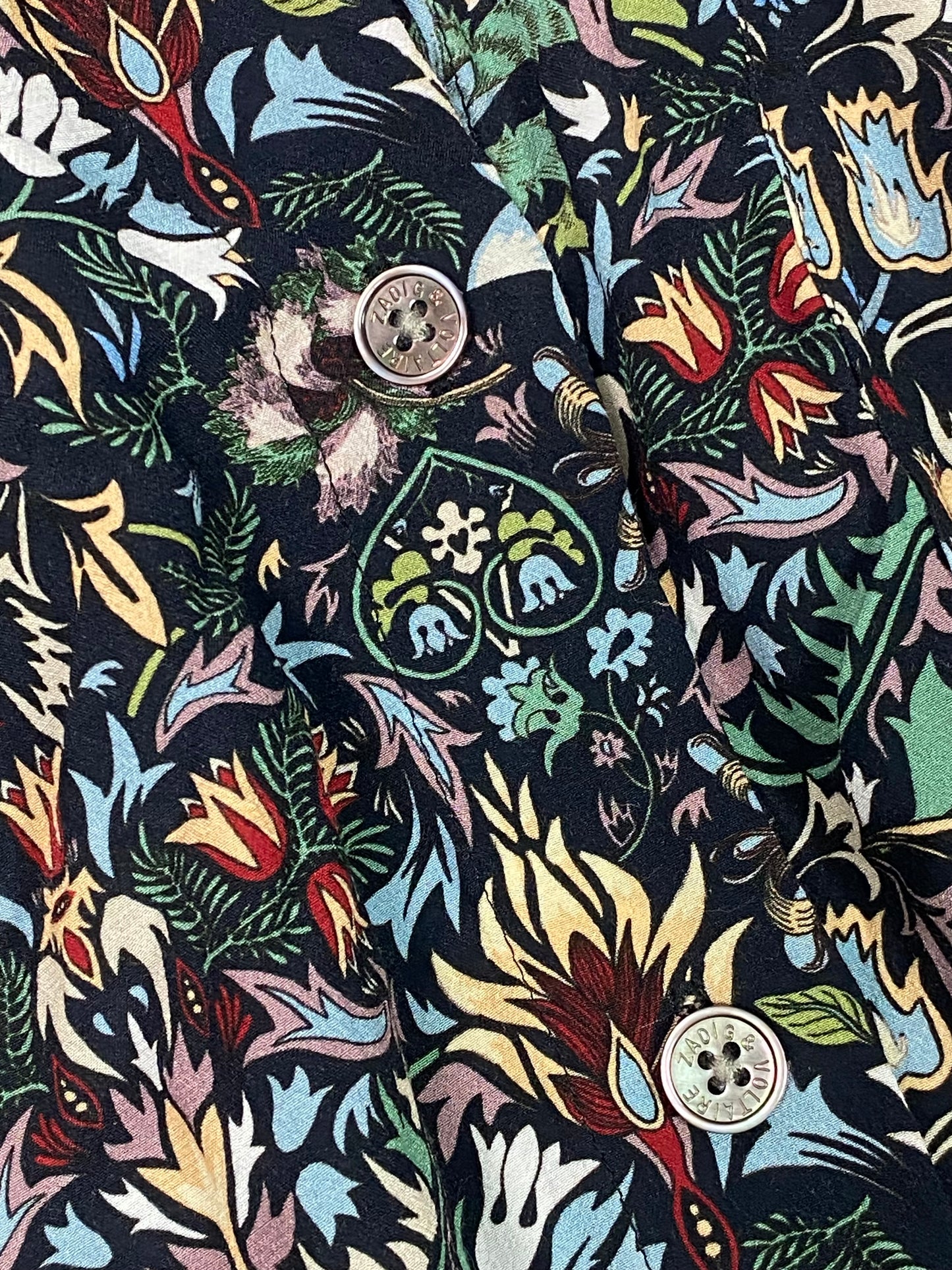 Zadig & Voltaire floral shirt dress