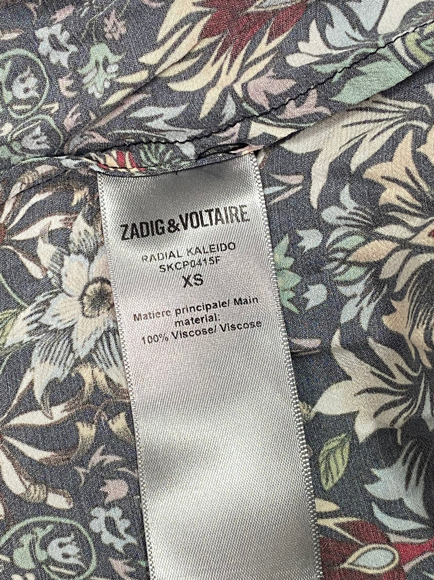 Zadig & Voltaire floral shirt dress
