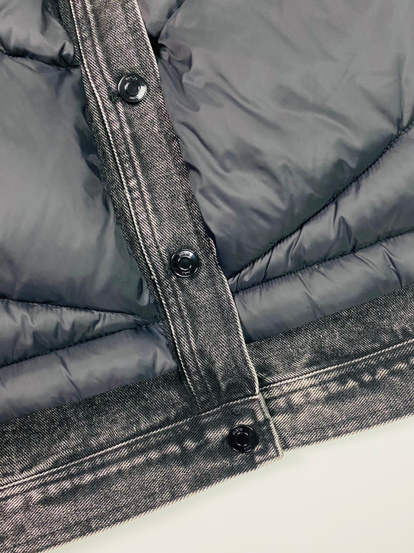 Maje Denim Puffer Coat
