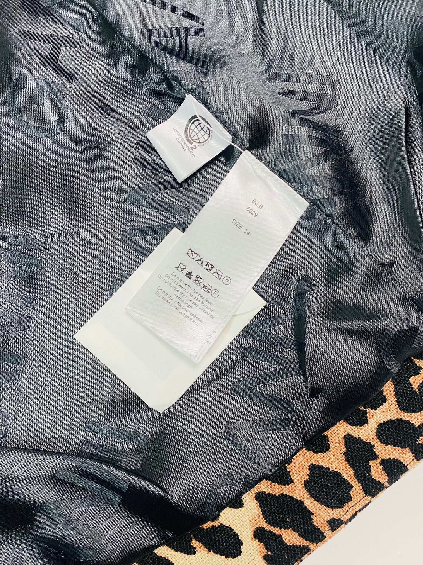 GANNI leopard linen coat