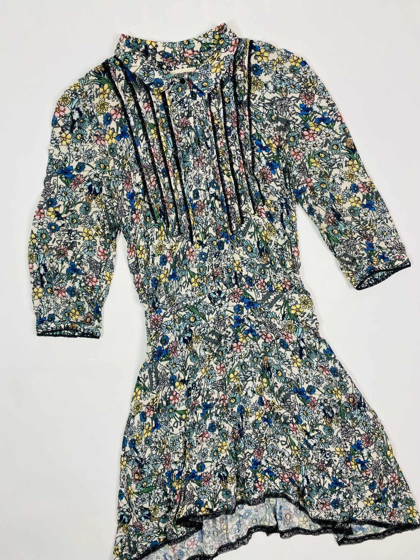 Zadig & Voltaire floral shirt dress