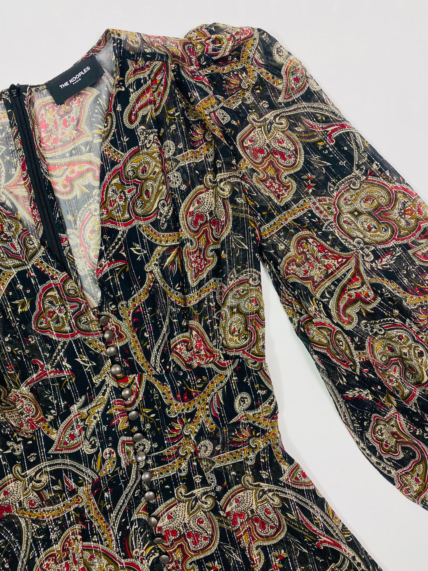 The Kooples Paris puff sleeve dress