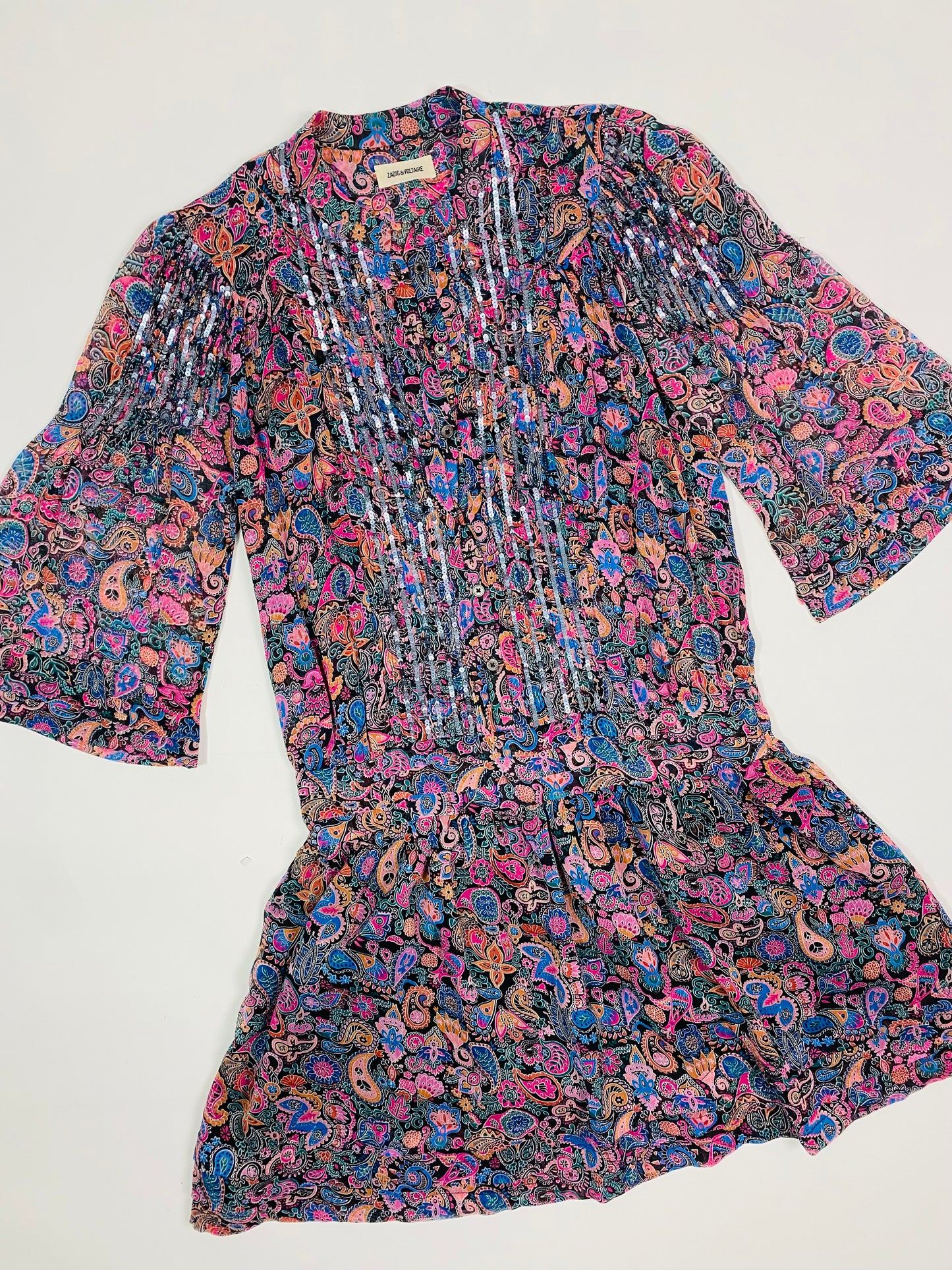 Zadig & Voltaire sequin mini dress