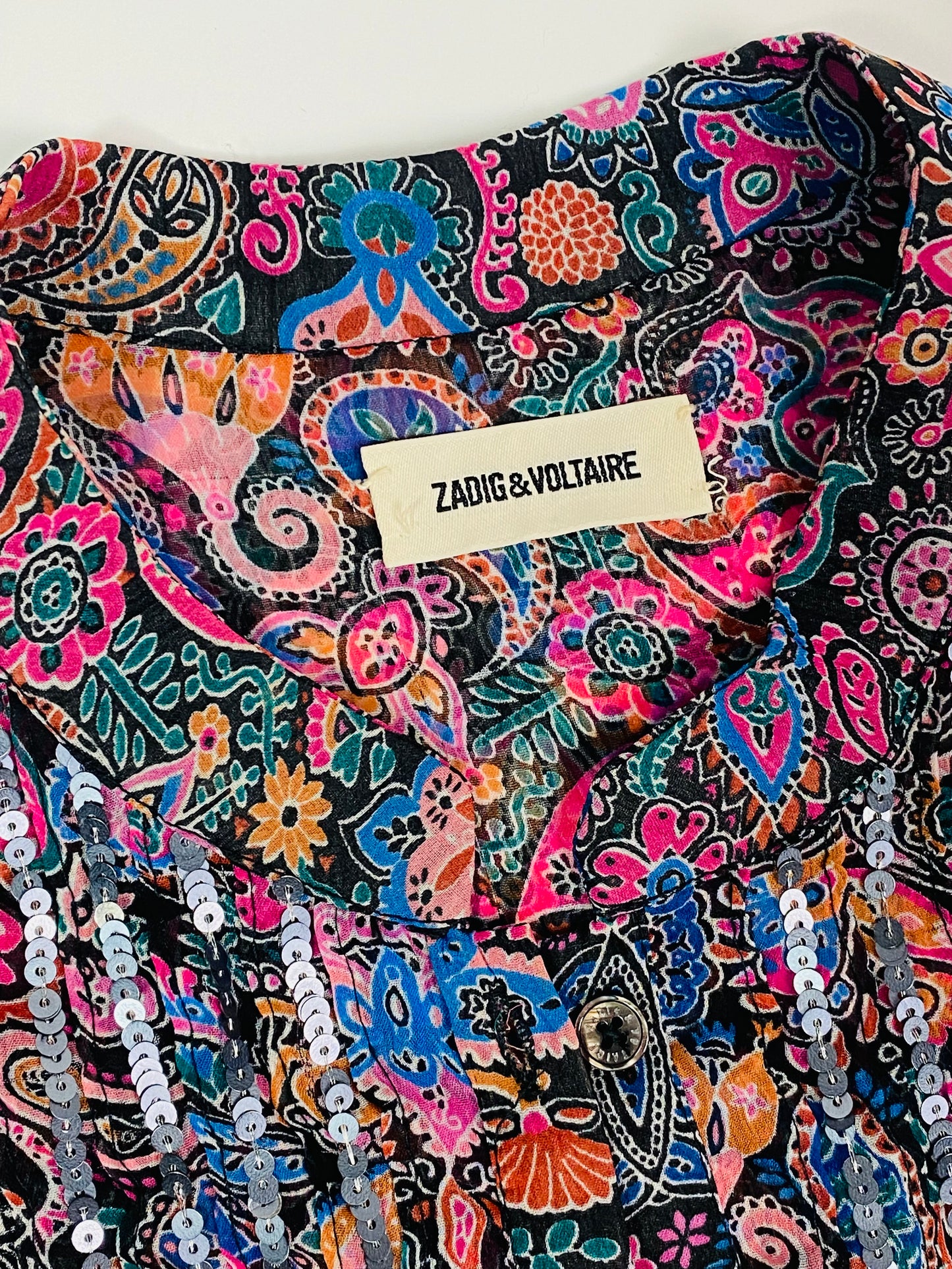 Zadig & Voltaire sequin mini dress