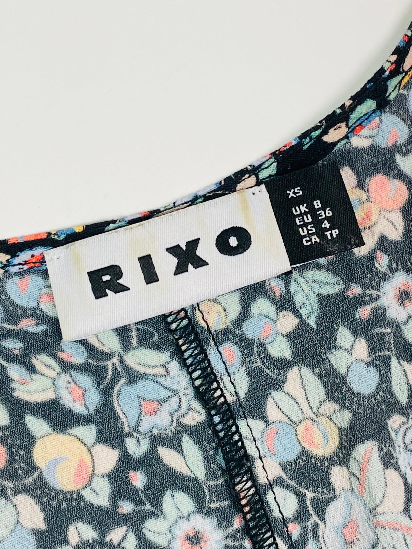 RIXO floral maxi dress