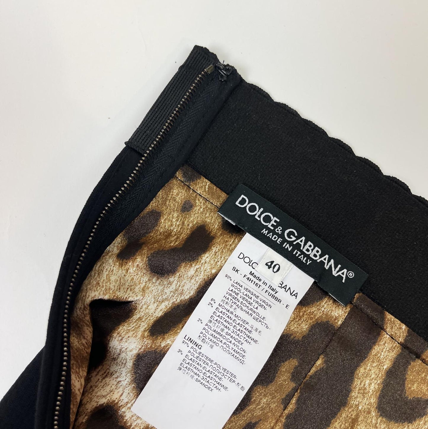 Dolce & Gabbana Black Midi Skirt