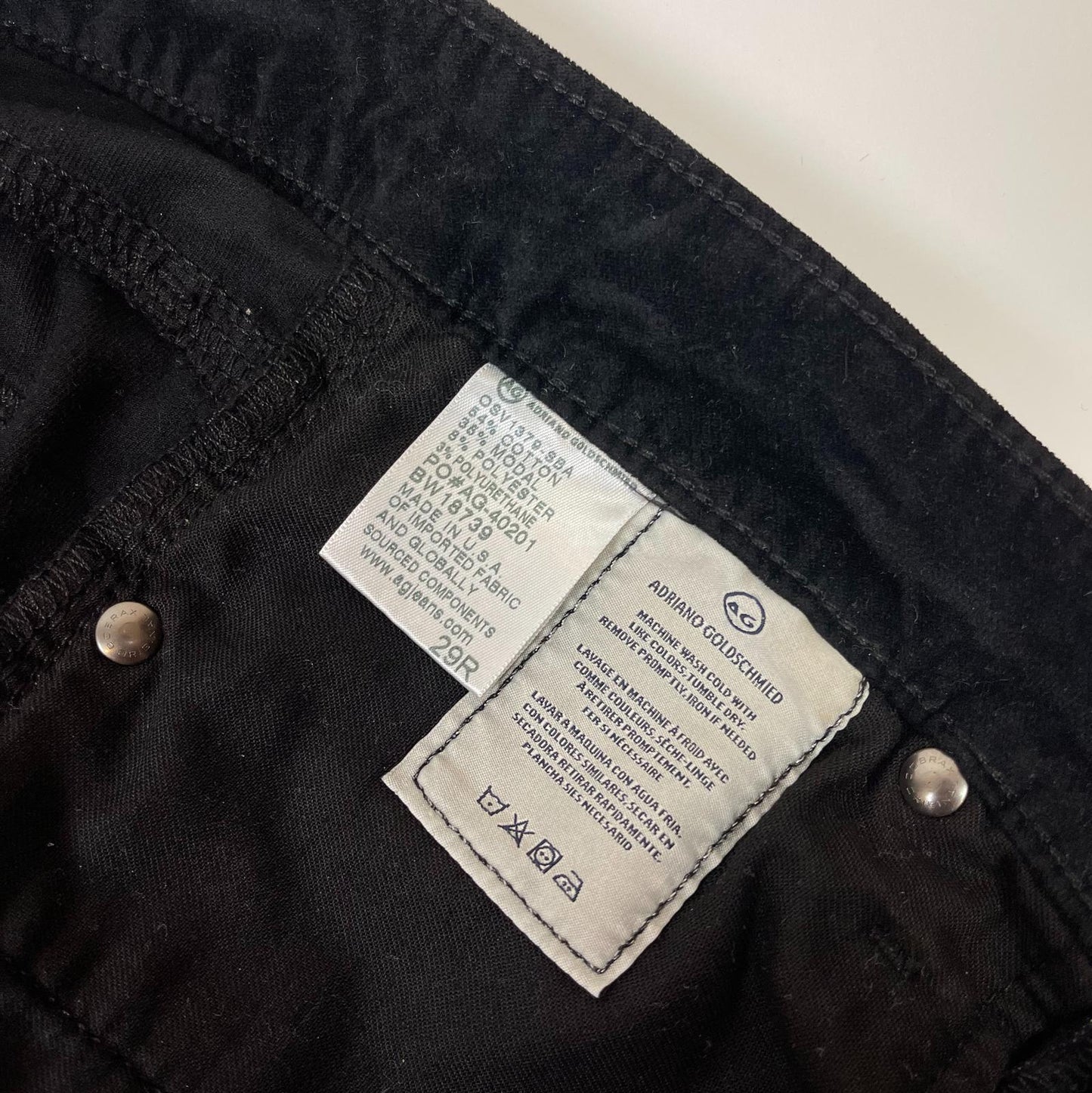 Adriano Goldschmied 'The Farrah Skinny' Velvet High Rise Skinny Jeans.